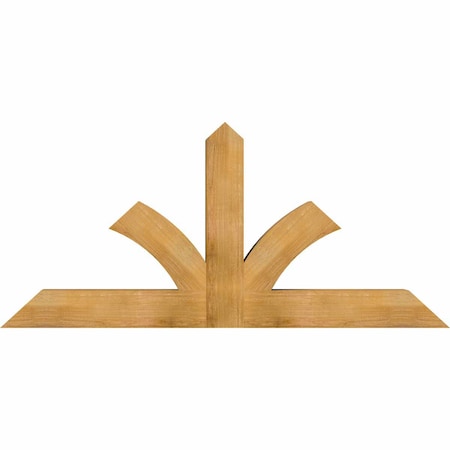 Ekena Millwork Richland Rough Sawn Timber Gable Bracket, Western Red Cedar, 72"W x 33"H x 6"D x 6"F, 11/12 Pitch GBW072X33X0606RIC00RWR